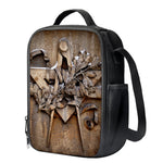 Freemasonry Emblem Print Crossbody Lunch Bag