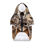 Freemasonry Emblem Print Dog Zip Up Hoodie