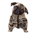 Freemasonry Emblem Print Dog Zip Up Jacket