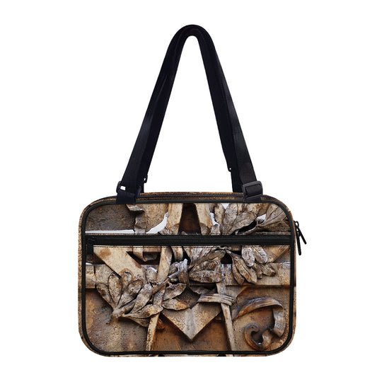 Freemasonry Emblem Print Double Strap Bible Bag