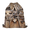 Freemasonry Emblem Print Drawstring Bag