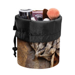 Freemasonry Emblem Print Drawstring Makeup Bag