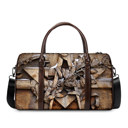 Freemasonry Emblem Print Duffle Bag