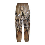 Freemasonry Emblem Print Fleece Lined Knit Pants
