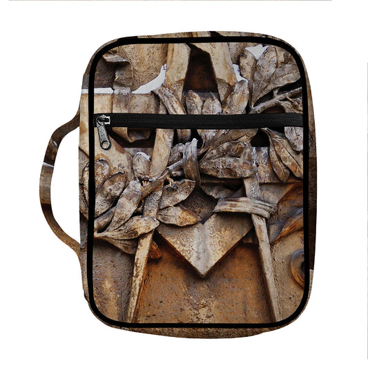 Freemasonry Emblem Print Front Pocket Bible Bag