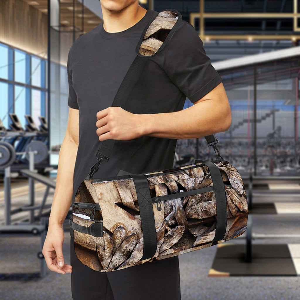 Freemasonry Emblem Print Gym Bag