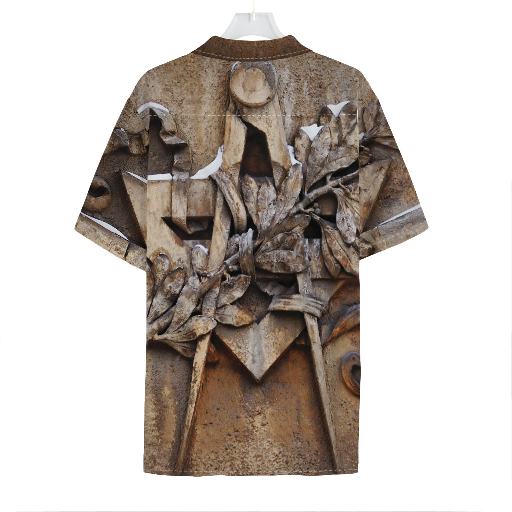 Freemasonry Emblem Print Hawaiian Shirt