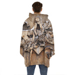 Freemasonry Emblem Print Hoodie Blanket