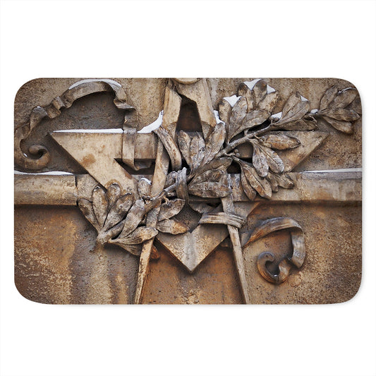 Freemasonry Emblem Print Indoor Door Mat