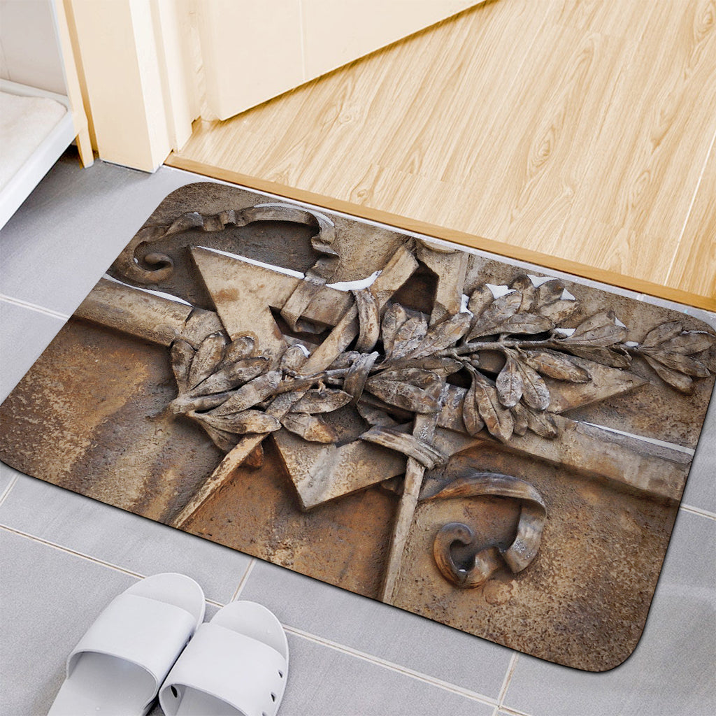 Freemasonry Emblem Print Indoor Door Mat