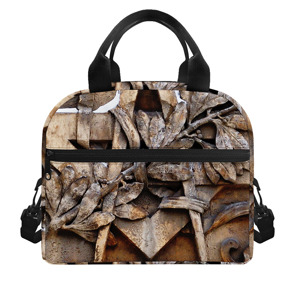 Freemasonry Emblem Print Insulated Lunch Bag