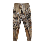 Freemasonry Emblem Print Jogger Pants