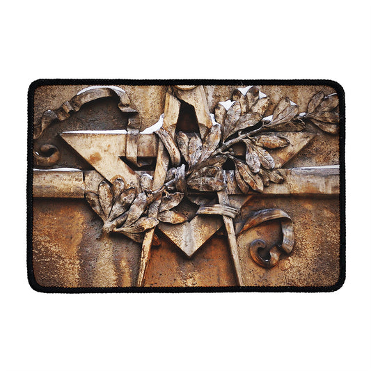 Freemasonry Emblem Print Kitchen Mat