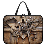 Freemasonry Emblem Print Laptop Sleeve With Handle