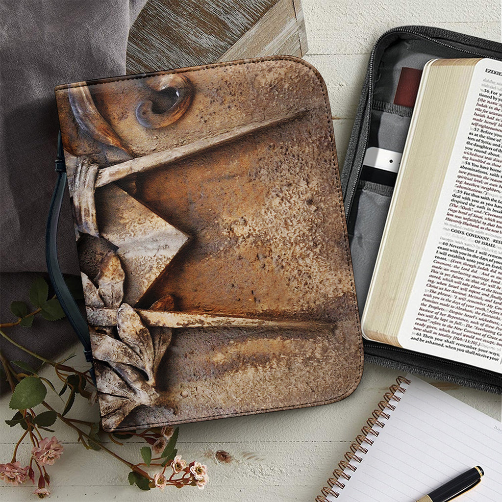 Freemasonry Emblem Print Leather Bible Cover
