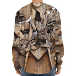 Freemasonry Emblem Print Long Sleeve Baseball Jersey