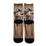 Freemasonry Emblem Print Long Socks