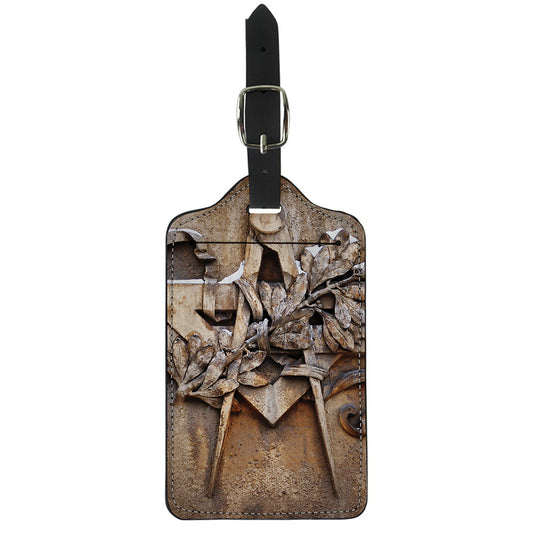 Freemasonry Emblem Print Luggage Tag