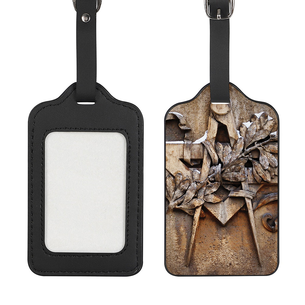 Freemasonry Emblem Print Luggage Tag