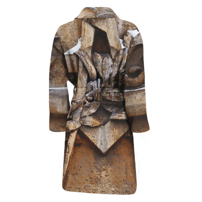 Freemasonry Emblem Print Men's Bathrobe