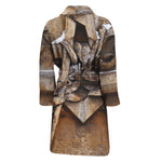 Freemasonry Emblem Print Men's Bathrobe