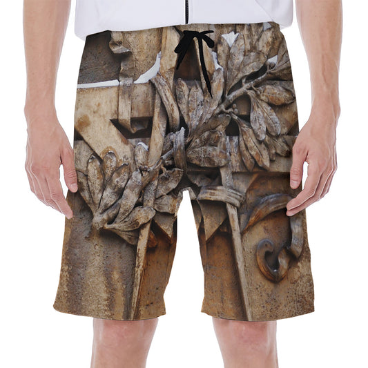 Freemasonry Emblem Print Men's Beach Shorts