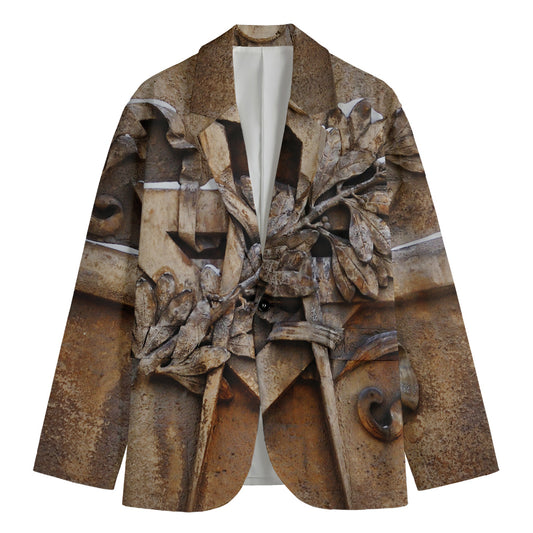 Freemasonry Emblem Print Men's Blazer