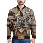 Freemasonry Emblem Print Men's Bomber Jacket