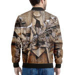 Freemasonry Emblem Print Men's Bomber Jacket