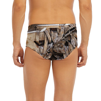 Freemasonry Emblem Print Men's Briefs