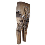 Freemasonry Emblem Print Men's Compression Pants