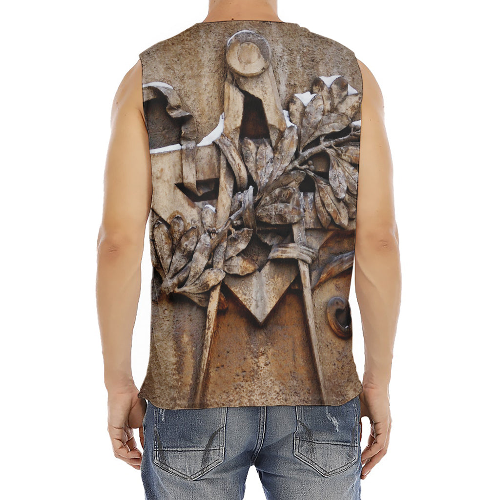 Freemasonry Emblem Print Men's Fitness Tank Top