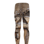 Freemasonry Emblem Print Men's leggings