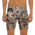 Freemasonry Emblem Print Men's Long Boxer Briefs
