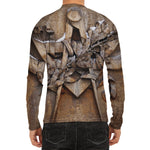 Freemasonry Emblem Print Men's Long Sleeve Rash Guard