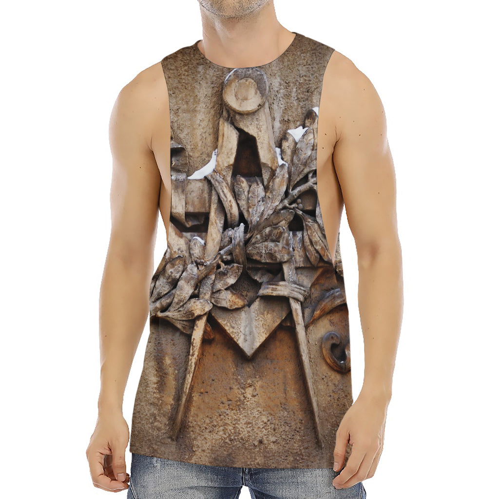 Freemasonry Emblem Print Men's Muscle Tank Top