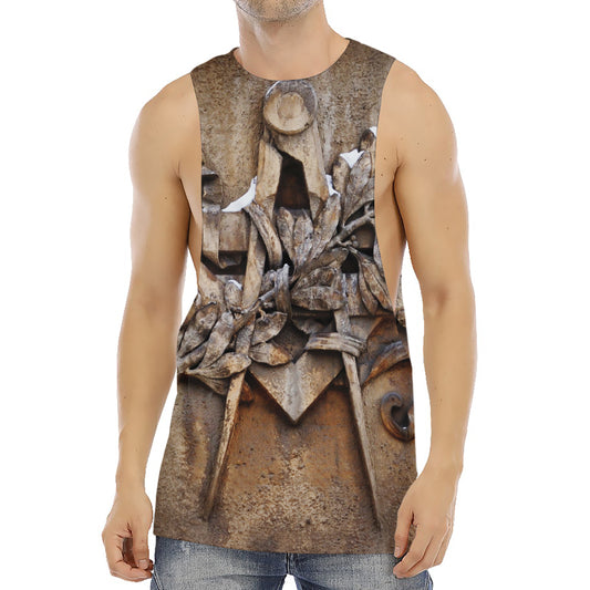 Freemasonry Emblem Print Men's Muscle Tank Top