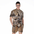 Freemasonry Emblem Print Men's Romper