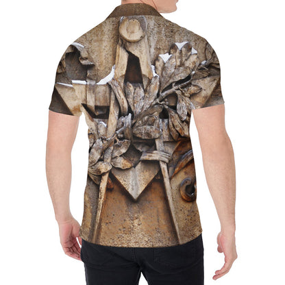Freemasonry Emblem Print Men's Shirt