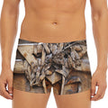 Freemasonry Emblem Print Men's Short Boxer Briefs