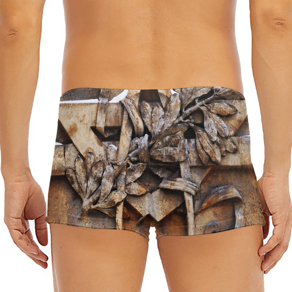 Freemasonry Emblem Print Men's Short Boxer Briefs
