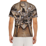 Freemasonry Emblem Print Men's Short Sleeve Rash Guard