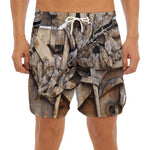 Freemasonry Emblem Print Men's Split Running Shorts