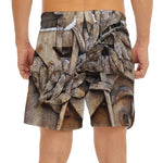Freemasonry Emblem Print Men's Split Running Shorts