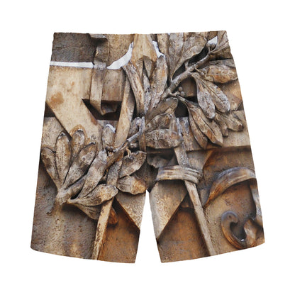 Freemasonry Emblem Print Men's Sports Shorts