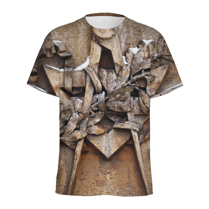 Freemasonry Emblem Print Men's Sports T-Shirt