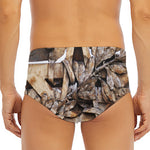 Freemasonry Emblem Print Men's Triangle Swim Briefs