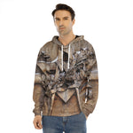 Freemasonry Emblem Print Men's Velvet Pullover Hoodie