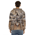 Freemasonry Emblem Print Men's Velvet Pullover Hoodie