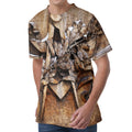 Freemasonry Emblem Print Men's Velvet T-Shirt
